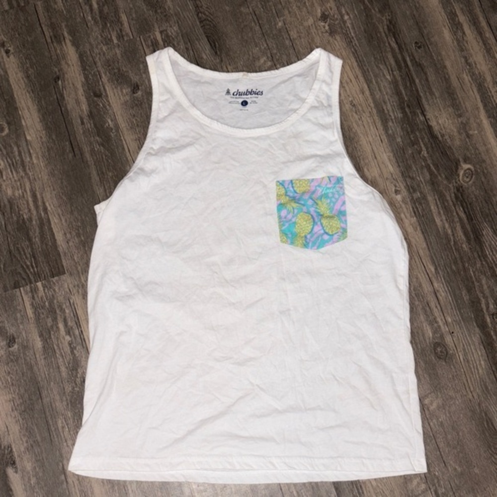 CHUBBIES Mens pineapple tank large